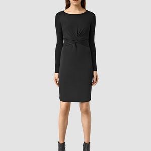 NWT!!! All Saints, black bodcon dress